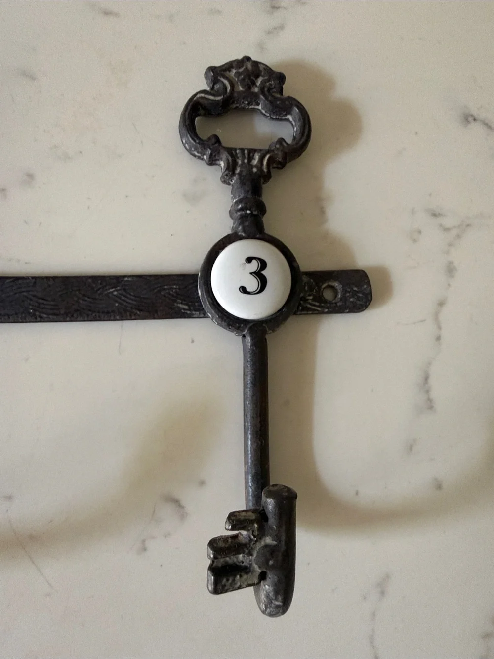 Cast Iron Key Trio Wall Hook Rack